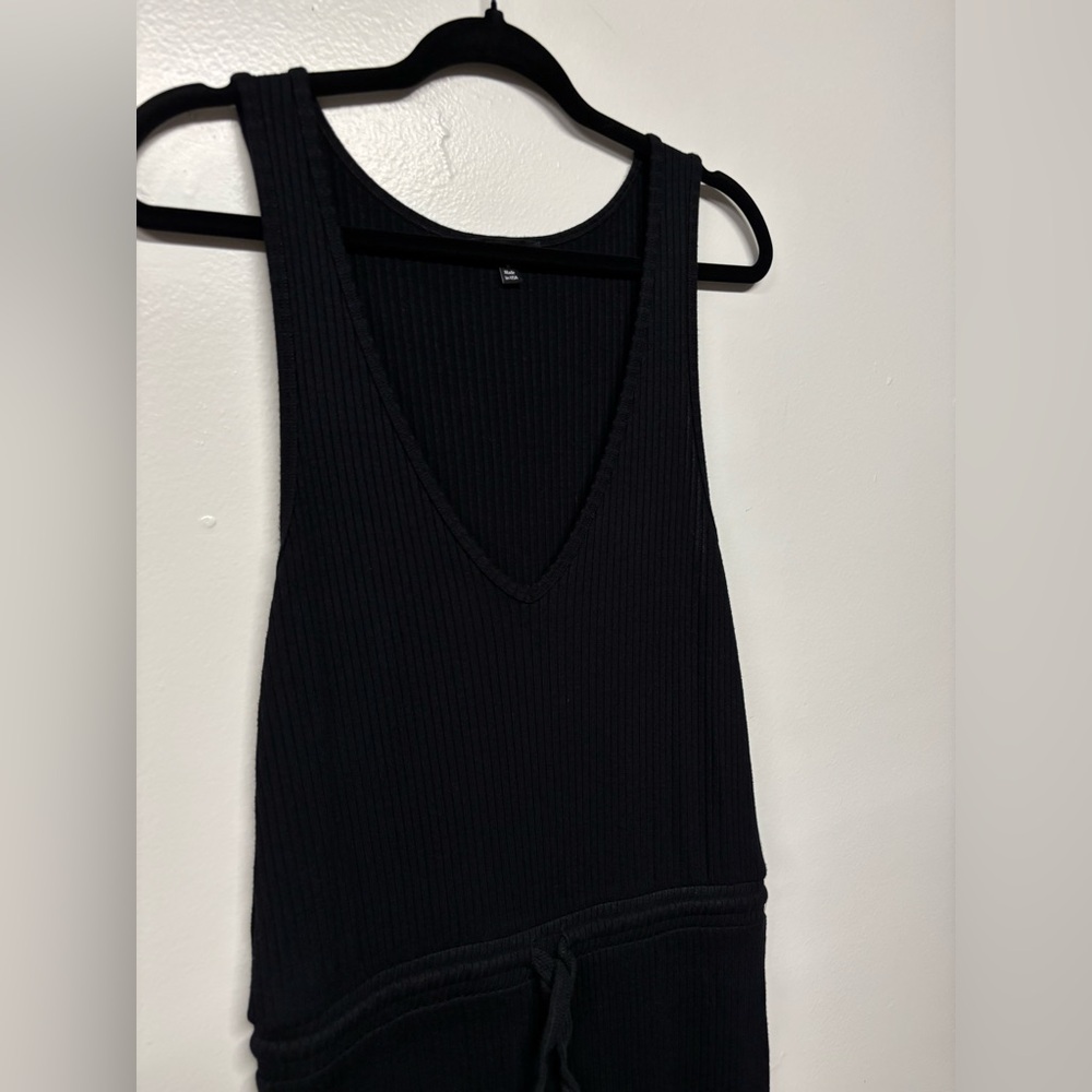 Beyond Yoga Black Jetsetter Ribbed Jumpsuit Size Medium - Picture 3 of 8